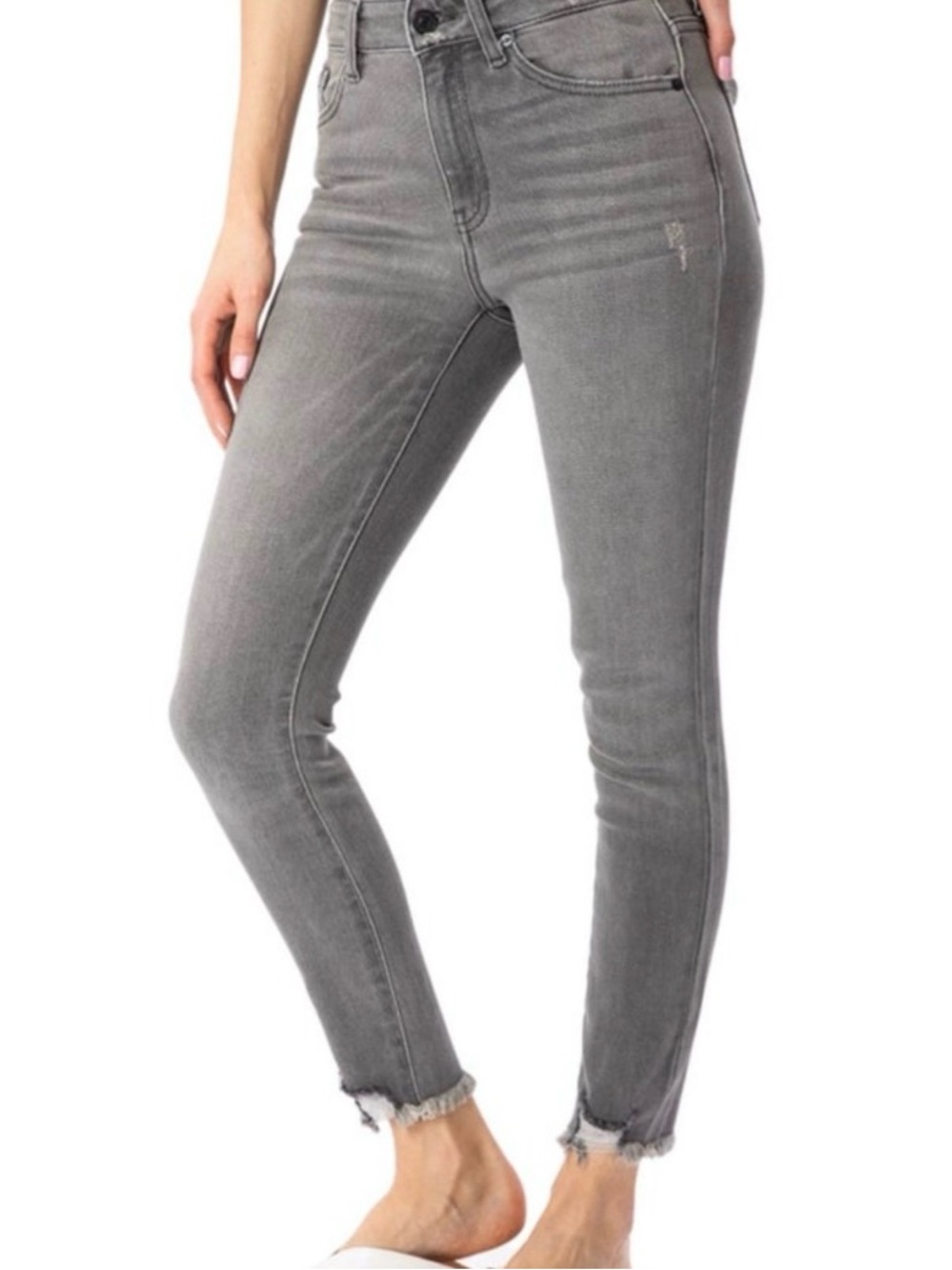 NWT KANCAN High Rise Skinny Denim Jeans in Grey Wash, Size 29 x 28